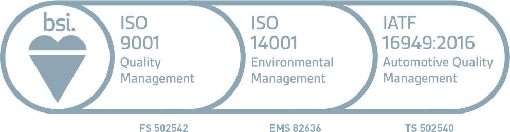 BSI ISO 9001, ISO 14001, IATF 16949:2016